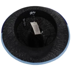 Bailey Hesmond Sisal Litestraw Fedora Hat - Black/Blue 7 Bailey Hesmond Sisal Litestraw Fedora Hat - Black/Blue -Brixton Hats shop 405092