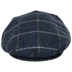 Jaxon Hats Gaslamp Windowpane Plaid Wool Blend Ivy Cap
