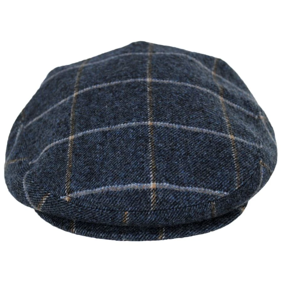 Jaxon Hats Gaslamp Windowpane Plaid Wool Blend Ivy Cap 3 Jaxon Hats Gaslamp Windowpane Plaid Wool Blend Ivy Cap