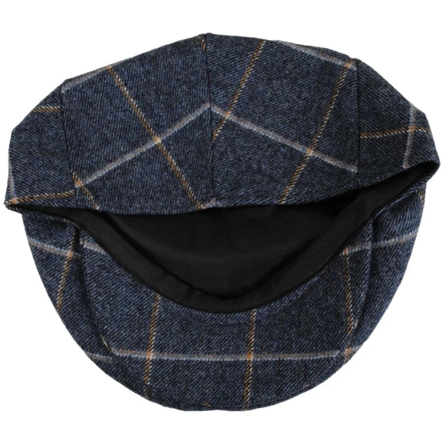 Jaxon Hats Gaslamp Windowpane Plaid Wool Blend Ivy Cap 5 Jaxon Hats Gaslamp Windowpane Plaid Wool Blend Ivy Cap - Image 3