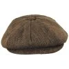 Jaxon Hats Bird Rock Herringbone Wool Blend Newsboy Cap -Brixton Hats shop 406529