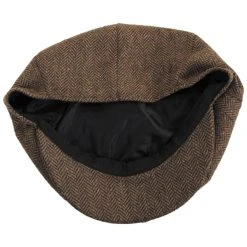 Jaxon Hats Bird Rock Herringbone Wool Blend Newsboy Cap -Brixton Hats shop 406535