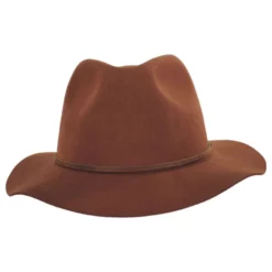 Brixton Hats Wesley Wool Felt Floppy Fedora Hat - Caramel