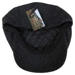 Baskerville Hat Company Grantham Melange Wool Ivy Cap -Brixton Hats shop 408219