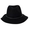 Brixton Hats Wesley Wool Felt Floppy Fedora Hat - Black -Brixton Hats shop 409937