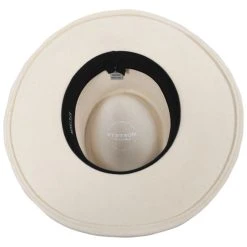 Stetson Black Hawk Crushable Wool Felt Gambler Cowboy Hat - Silverbelly -Brixton Hats shop 411329