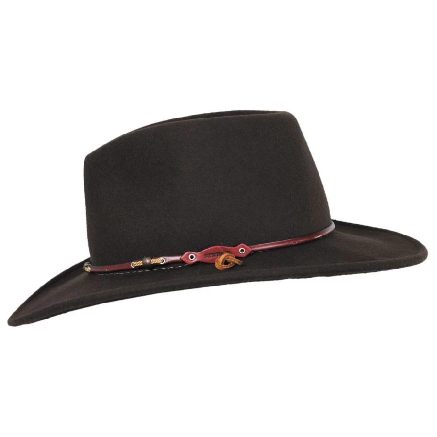 Stetson Wildwood Crushable Wool Felt Outback Hat 4 Stetson Wildwood Crushable Wool Felt Outback Hat - Image 2
