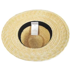 Brixton Hats Joanna Petite Brim Wheat Straw Fedora Hat - Honey -Brixton Hats shop 413249