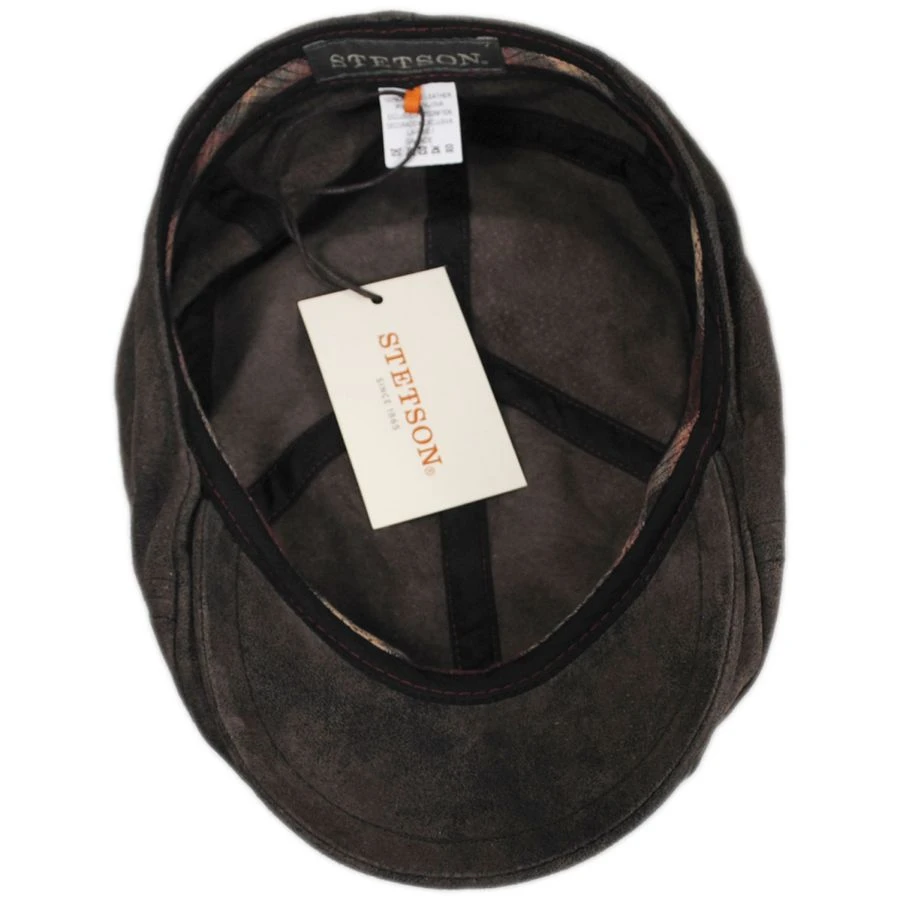 Stetson Sabre Weathered Leather Ivy Cap 5 Stetson Sabre Weathered Leather Ivy Cap - Image 3