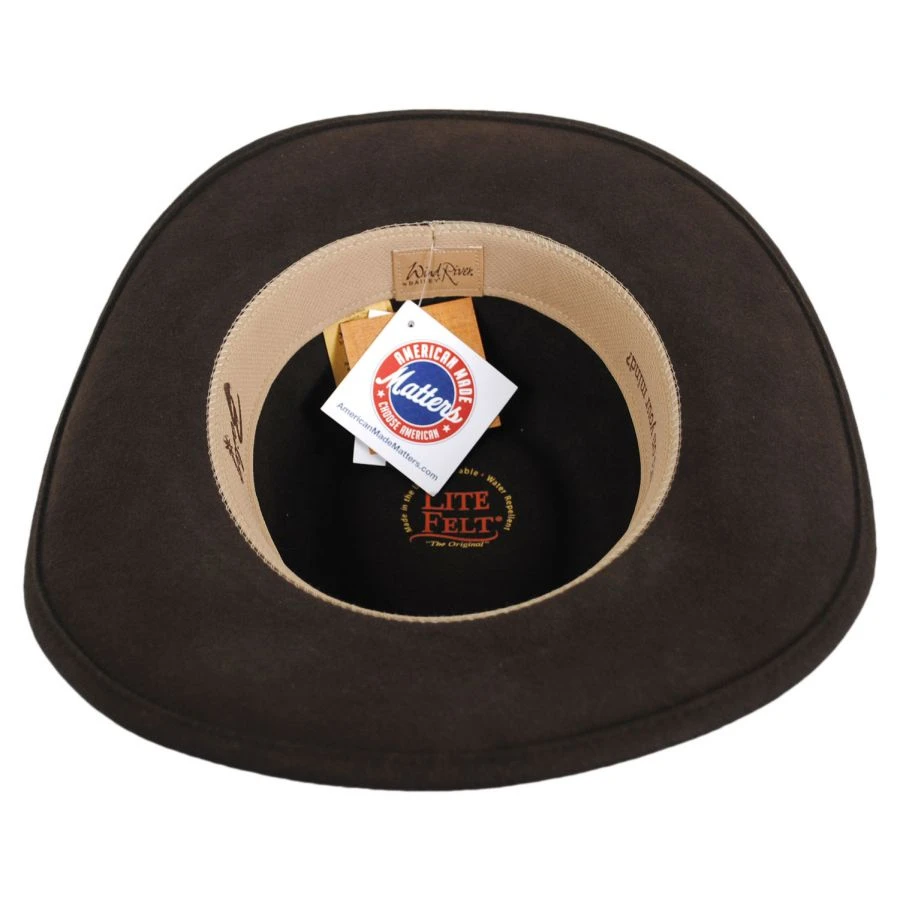 Bailey Calaway Crushable LiteFelt Wool Outback Hat 5 Bailey Calaway Crushable LiteFelt Wool Outback Hat - Image 3