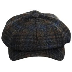 Wigens Caps Mallalieus Tartan British Wool Newsboy Cap