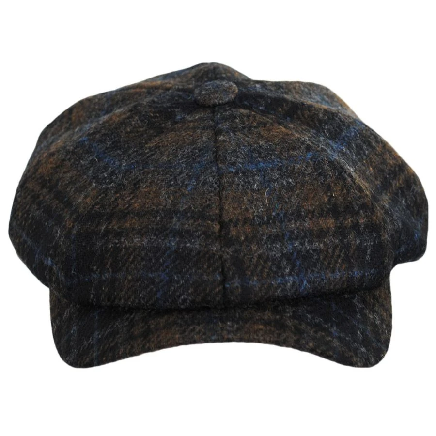 Wigens Caps Mallalieus Tartan British Wool Newsboy Cap 3 Wigens Caps Mallalieus Tartan British Wool Newsboy Cap