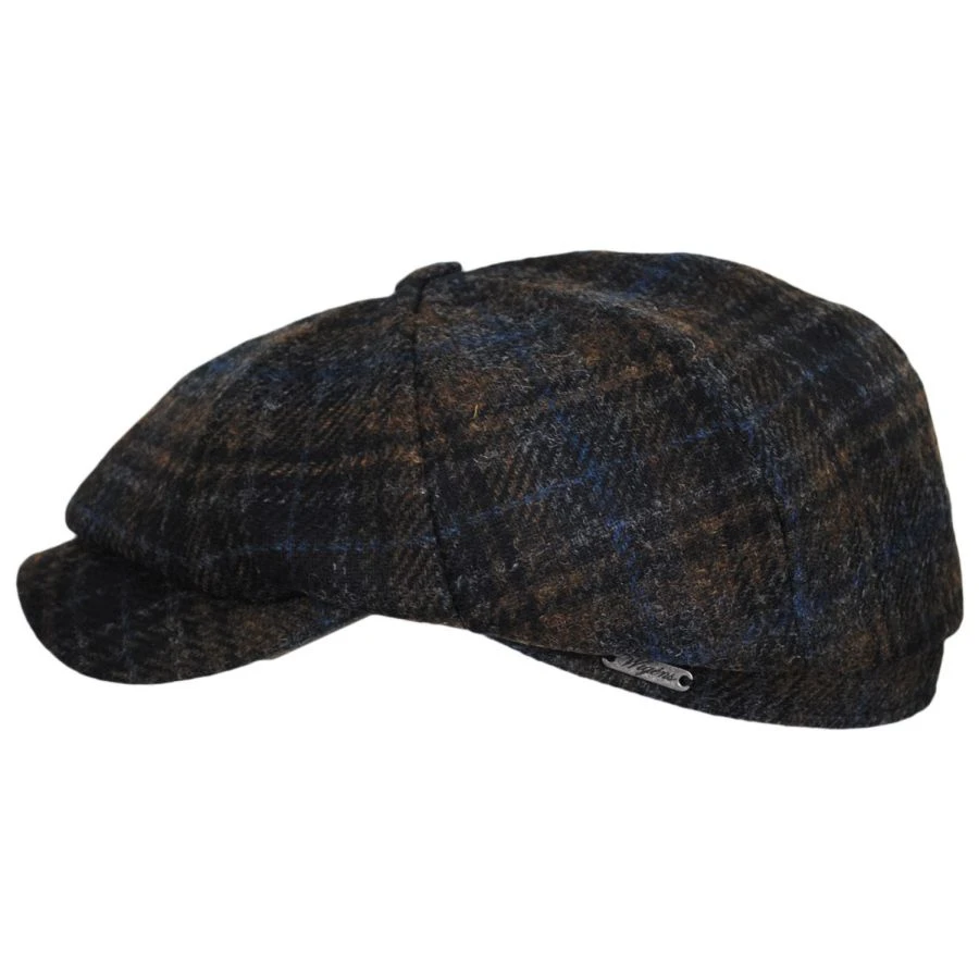 Wigens Caps Mallalieus Tartan British Wool Newsboy Cap 4 Wigens Caps Mallalieus Tartan British Wool Newsboy Cap - Image 2