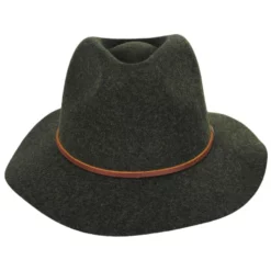Brixton Hats Wesley Wool Felt Floppy Fedora Hat - Moss
