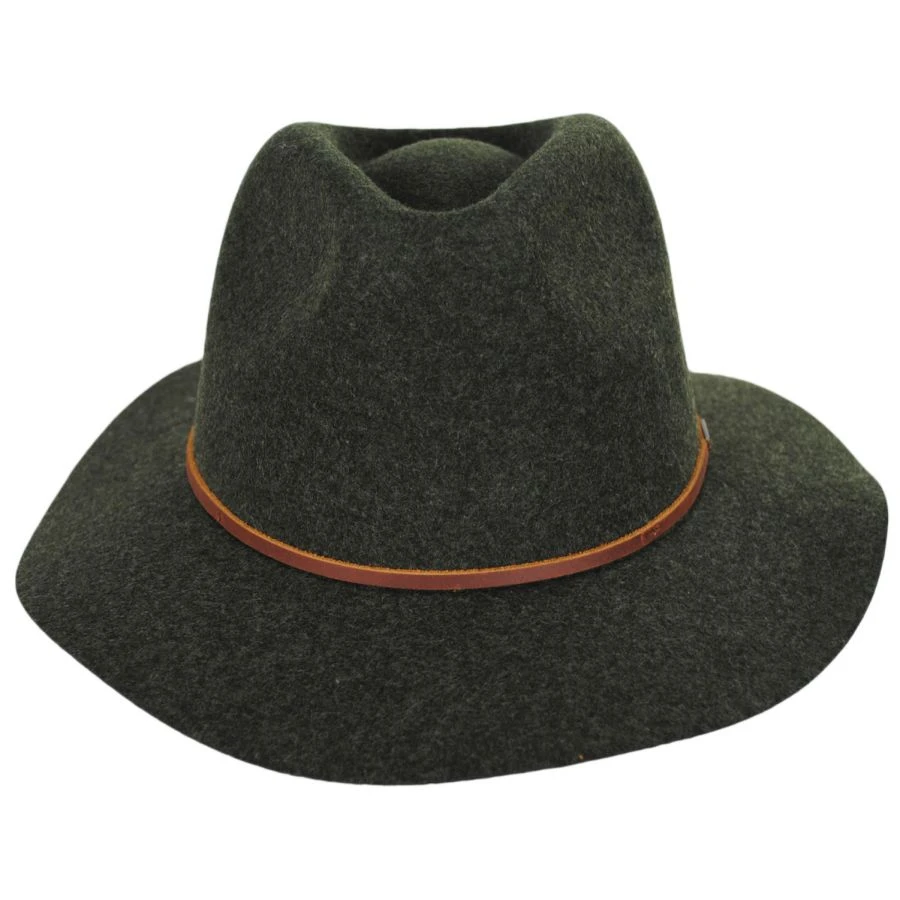 Brixton Hats Wesley Wool Felt Floppy Fedora Hat - Moss 3 Brixton Hats Wesley Wool Felt Floppy Fedora Hat - Moss