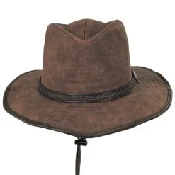 Dorfman Pacific Company Rattler Vegan Leather Outback Hat