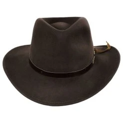 Indiana Jones Officially Licensed Crushable Wool Felt Outback Hat - Brown