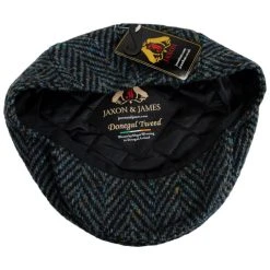 Jaxon & James Stravalley Donegal Tweed Wool Ivy Cap -Brixton Hats shop 423198