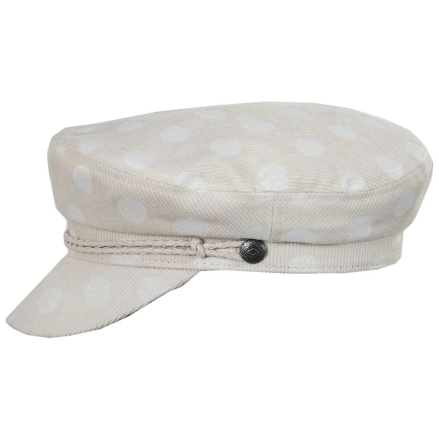 Brixton Hats Ashland Polka Dot Cotton Blend Fiddler's Cap 4 Brixton Hats Ashland Polka Dot Cotton Blend Fiddler's Cap - Image 2