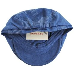Stetson Shiloh Patchwork Denim Cotton Ivy Cap -Brixton Hats shop 427986