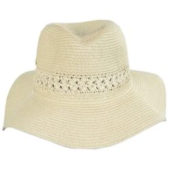 Cappelli Straworld Melbourne Braided Toyo Straw Safari Fedora Hat