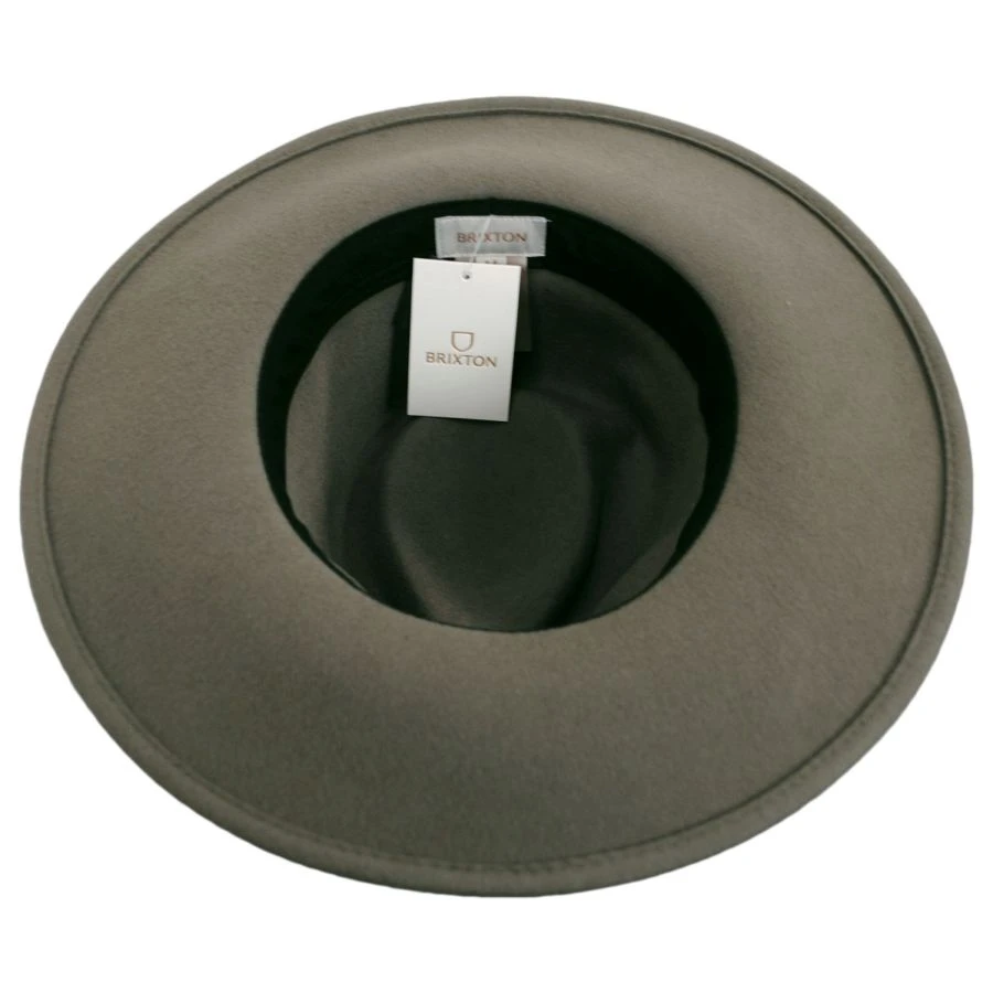 Brixton Hats Joanna Packable Wool Felt Fedora Hat - Taupe 5 Brixton Hats Joanna Packable Wool Felt Fedora Hat - Taupe - Image 3