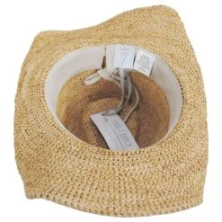 Nikki Beach Mazatlan Crochet Raffia Straw Western Hat -Brixton Hats shop 430551