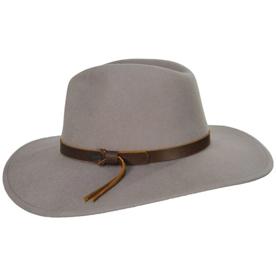 Brixton Hats Field Proper Wool Felt Fedora Hat - Tan 4 Brixton Hats Field Proper Wool Felt Fedora Hat - Tan - Image 2