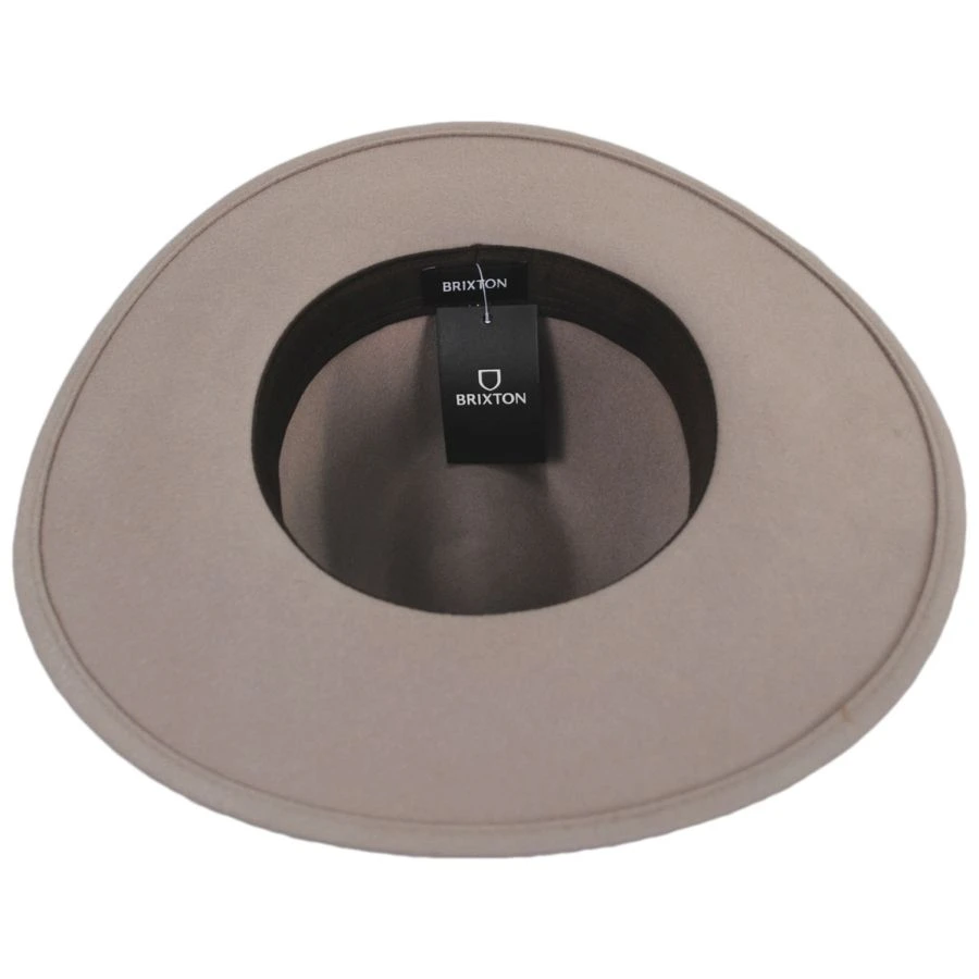 Brixton Hats Field Proper Wool Felt Fedora Hat - Tan 5 Brixton Hats Field Proper Wool Felt Fedora Hat - Tan - Image 3