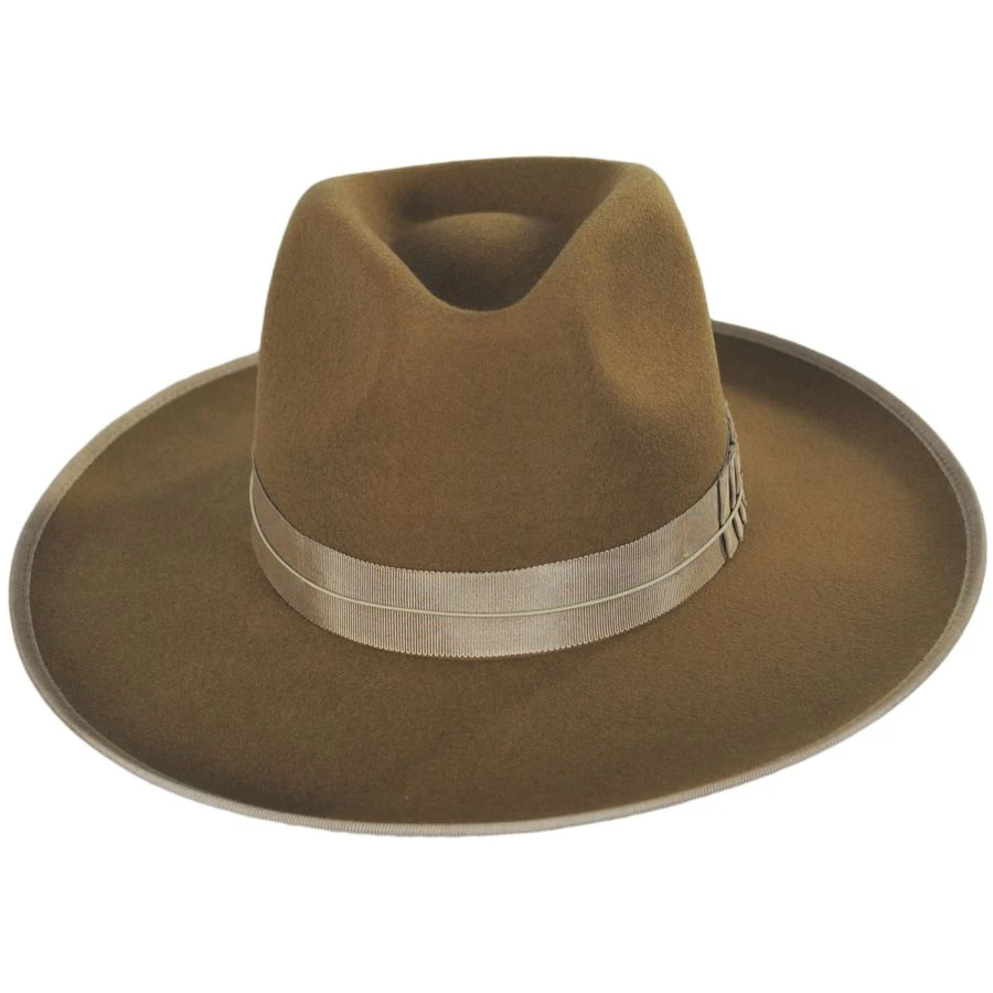 Brixton Hats Reno Wool Felt Fedora Hat - Bronze 3 Brixton Hats Reno Wool Felt Fedora Hat - Bronze
