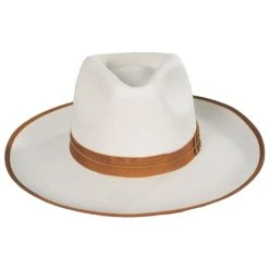 Brixton Hats Reno Wool Felt Fedora Hat - Off White