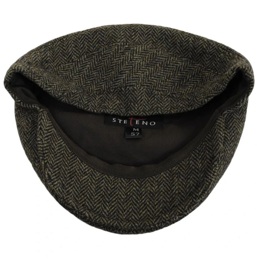 Stefeno Owen Herringbone Shetland Wool Ivy Cap 5 Stefeno Owen Herringbone Shetland Wool Ivy Cap - Image 3