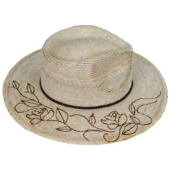 Biltmore Vintage Couture Mateo Floral Band Palm Straw Rancher Fedora Hat 6 Biltmore Vintage Couture Mateo Floral Band Palm Straw Rancher Fedora Hat -Brixton Hats shop 435005