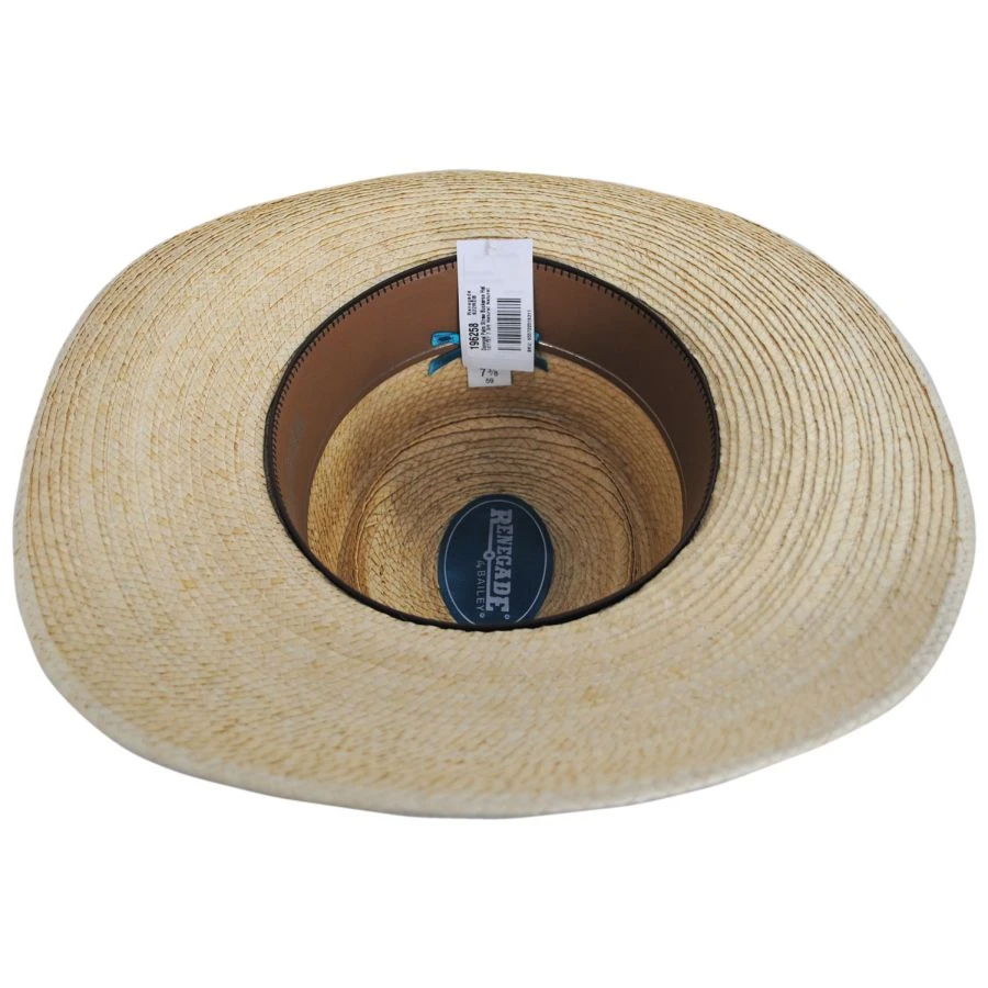 RENEGADE Donegal Palm Straw Buckaroo Hat 5 RENEGADE Donegal Palm Straw Buckaroo Hat - Image 3