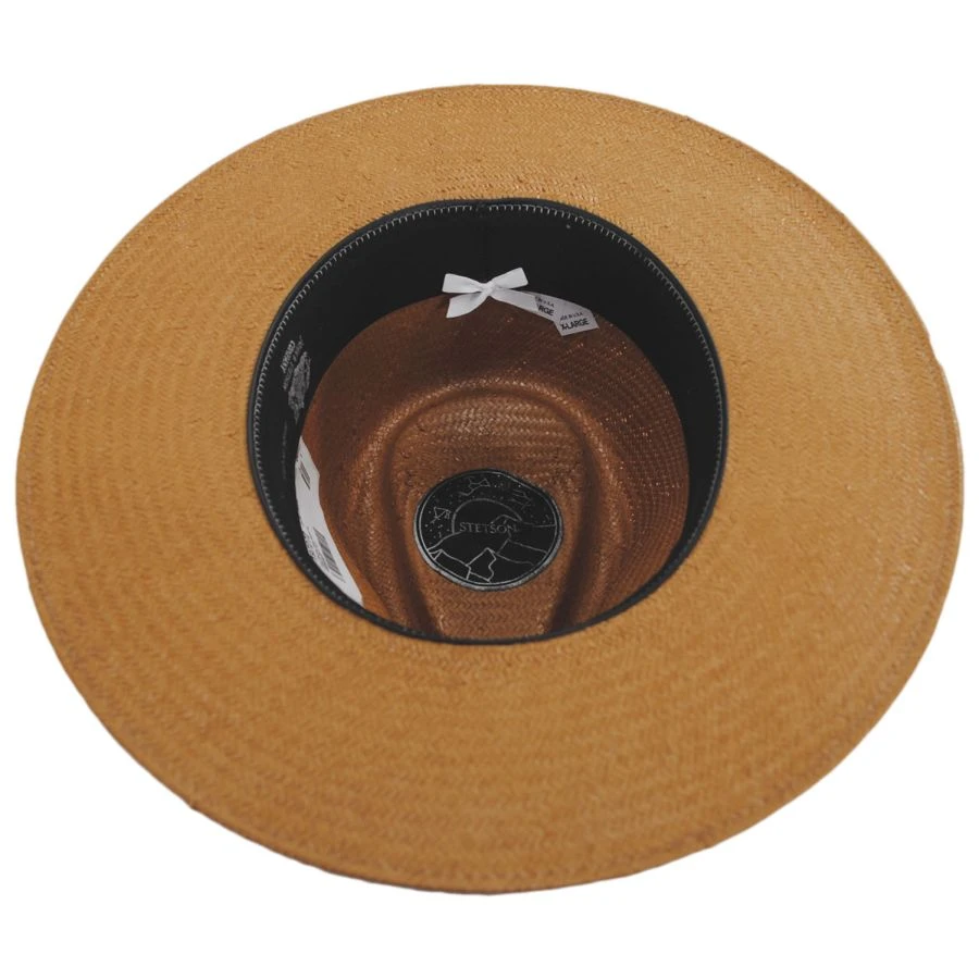 Stetson Juno Shantung Straw Fedora Hat 5 Stetson Juno Shantung Straw Fedora Hat - Image 3