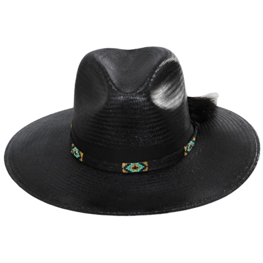 Stetson Helix Shantung Straw Fedora Hat 3 Stetson Helix Shantung Straw Fedora Hat