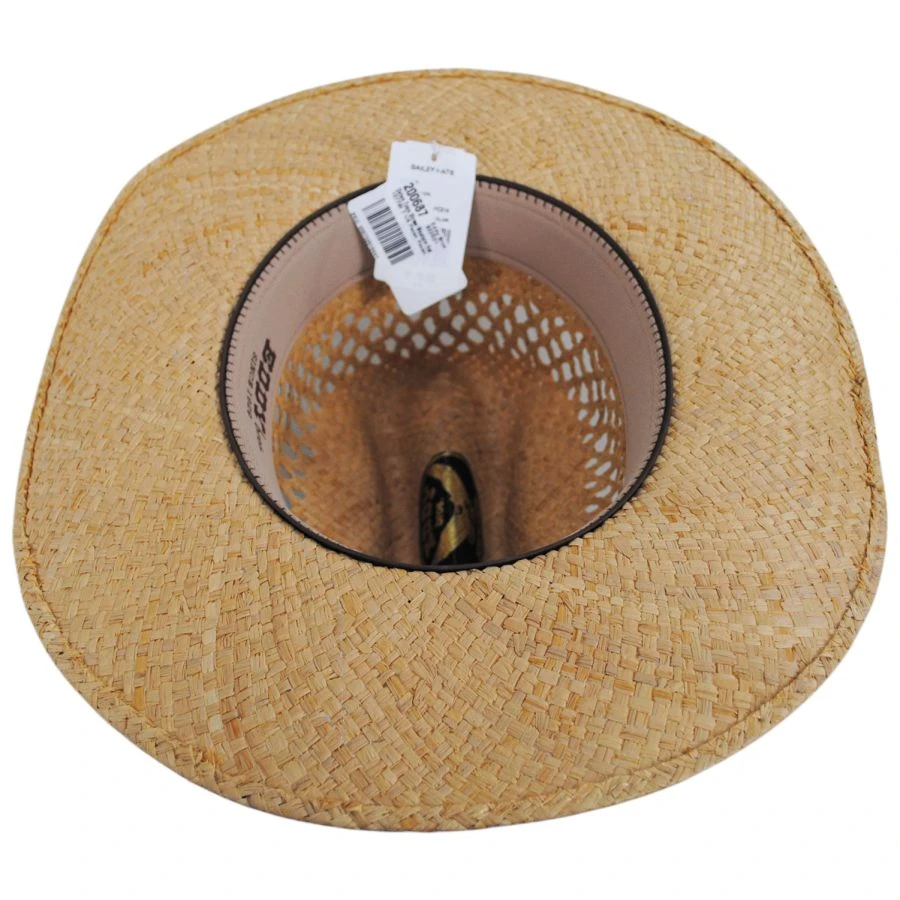 EDDY & BROS Dylen Toyo Straw Western Hat 5 EDDY & BROS Dylen Toyo Straw Western Hat - Image 3