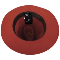 Brixton Hats Wesley Packable Wool Felt Fedora Hat - Orange 7 Brixton Hats Wesley Packable Wool Felt Fedora Hat - Orange -Brixton Hats shop 441563