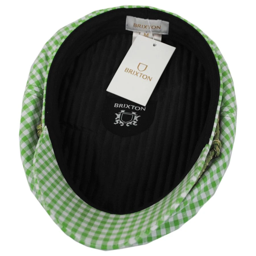Brixton Hats Ashland Gingham Plaid Fiddler Cap 5 Brixton Hats Ashland Gingham Plaid Fiddler Cap - Image 3