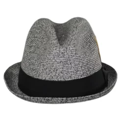 Capas Headwear Soho Poly Braid Stingy Brim Fedora Hat