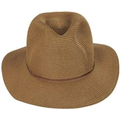 Brixton Hats Wesley Braided Toyo Straw Fedora Hat - Copper