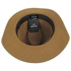 Brixton Hats Wesley Braided Toyo Straw Fedora Hat - Copper 7 Brixton Hats Wesley Braided Toyo Straw Fedora Hat - Copper -Brixton Hats shop 443789