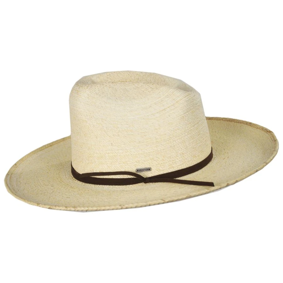 Brixton Hats Sedona Reserve Palm Straw Cowboy Hat - Natural 4 Brixton Hats Sedona Reserve Palm Straw Cowboy Hat - Natural - Image 2