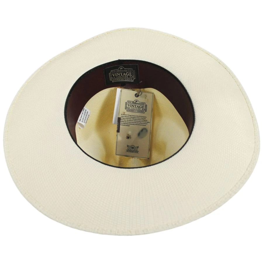 Biltmore Vintage Couture Heart Bangora Straw Western Hat 5 Biltmore Vintage Couture Heart Bangora Straw Western Hat - Image 3
