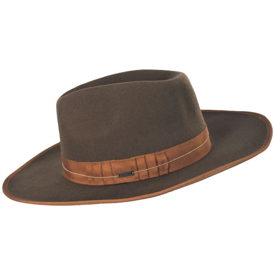 Brixton Hats Reno Wool Felt Fedora Hat 4 Brixton Hats Reno Wool Felt Fedora Hat - Image 2