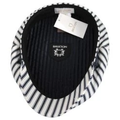 Brixton Hats Ashland Stripe Fiddler Cap -Brixton Hats shop 446951