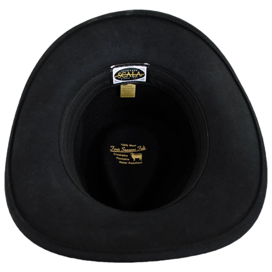 Scala Falkirk Wool Felt Outback Hat 4 Scala Falkirk Wool Felt Outback Hat - Image 3