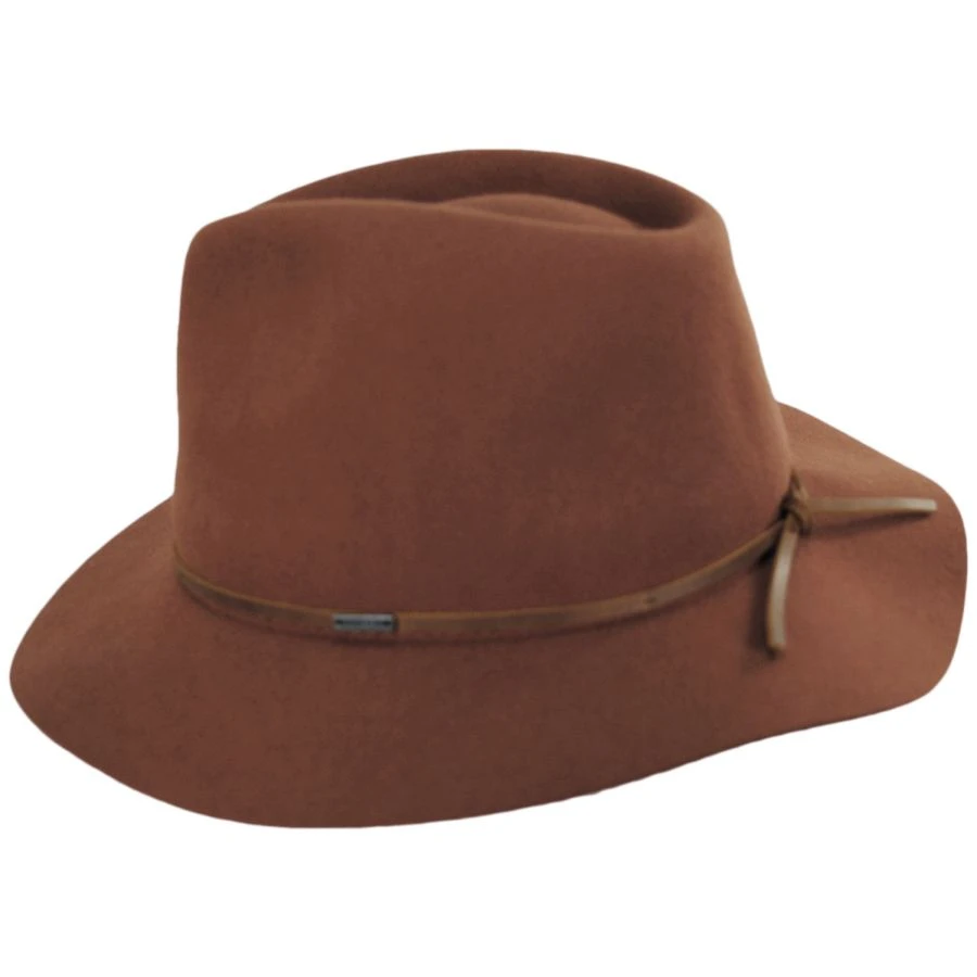 Brixton Hats Wesley Packable Wool Felt Fedora Hat 4 Brixton Hats Wesley Packable Wool Felt Fedora Hat - Image 2