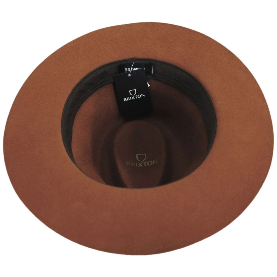 Brixton Hats Wesley Packable Wool Felt Fedora Hat 5 Brixton Hats Wesley Packable Wool Felt Fedora Hat - Image 3