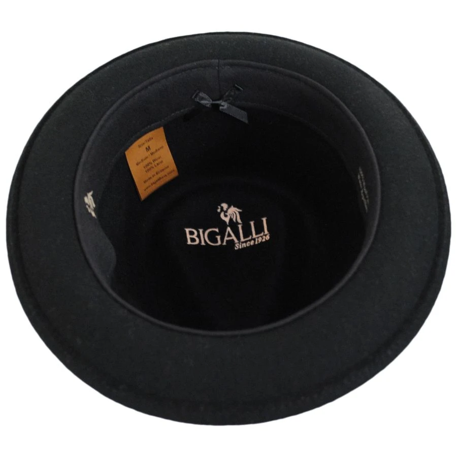 BIGALLI Roma Wool Felt Fedora Hat 5 BIGALLI Roma Wool Felt Fedora Hat - Image 3